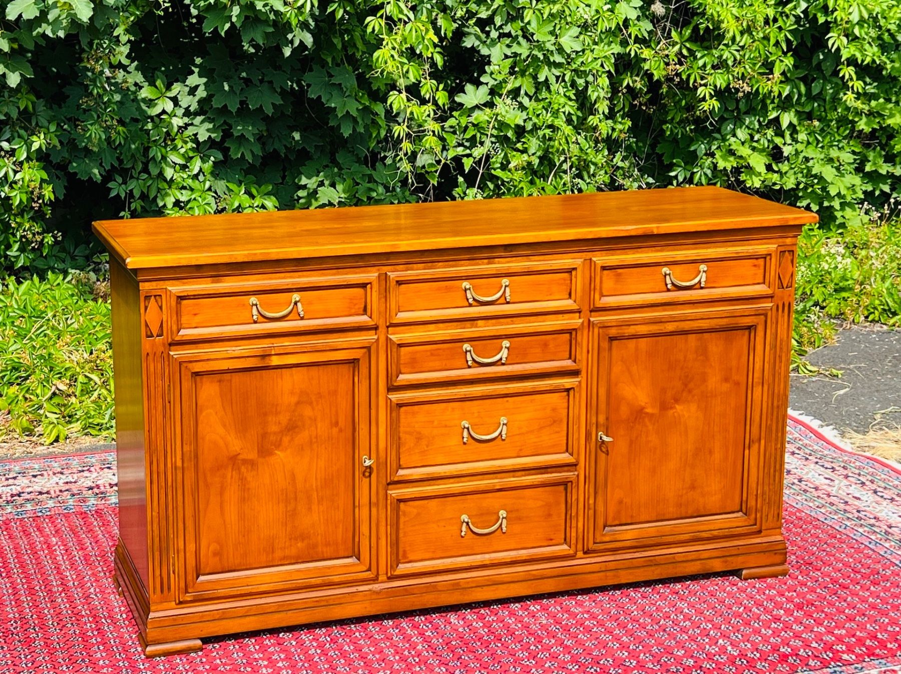 Cassettiere: Biedermeier Stilmöbel Kommode Barock Sideboard SELVA Kirsche – Usato da Gemünden venduto da GEUENWALD