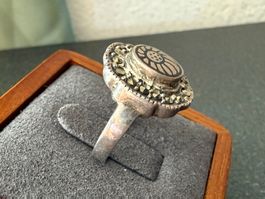 Vintage-Ring aus 925er Silber, G.55