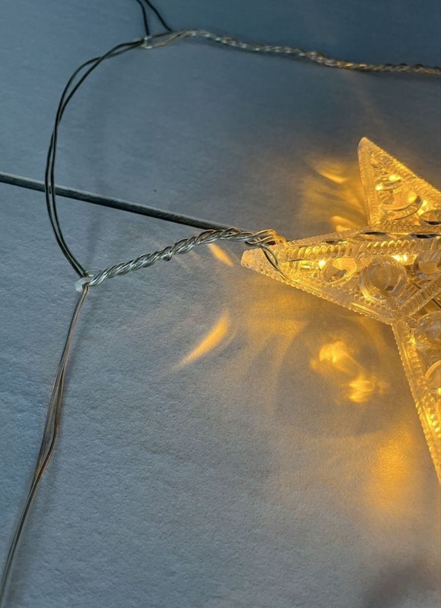 Ghirlande e barre luminose: LED Stern Lichterkette, Warmweiss – Usato da Bülach venduto da ole_v7tf 3