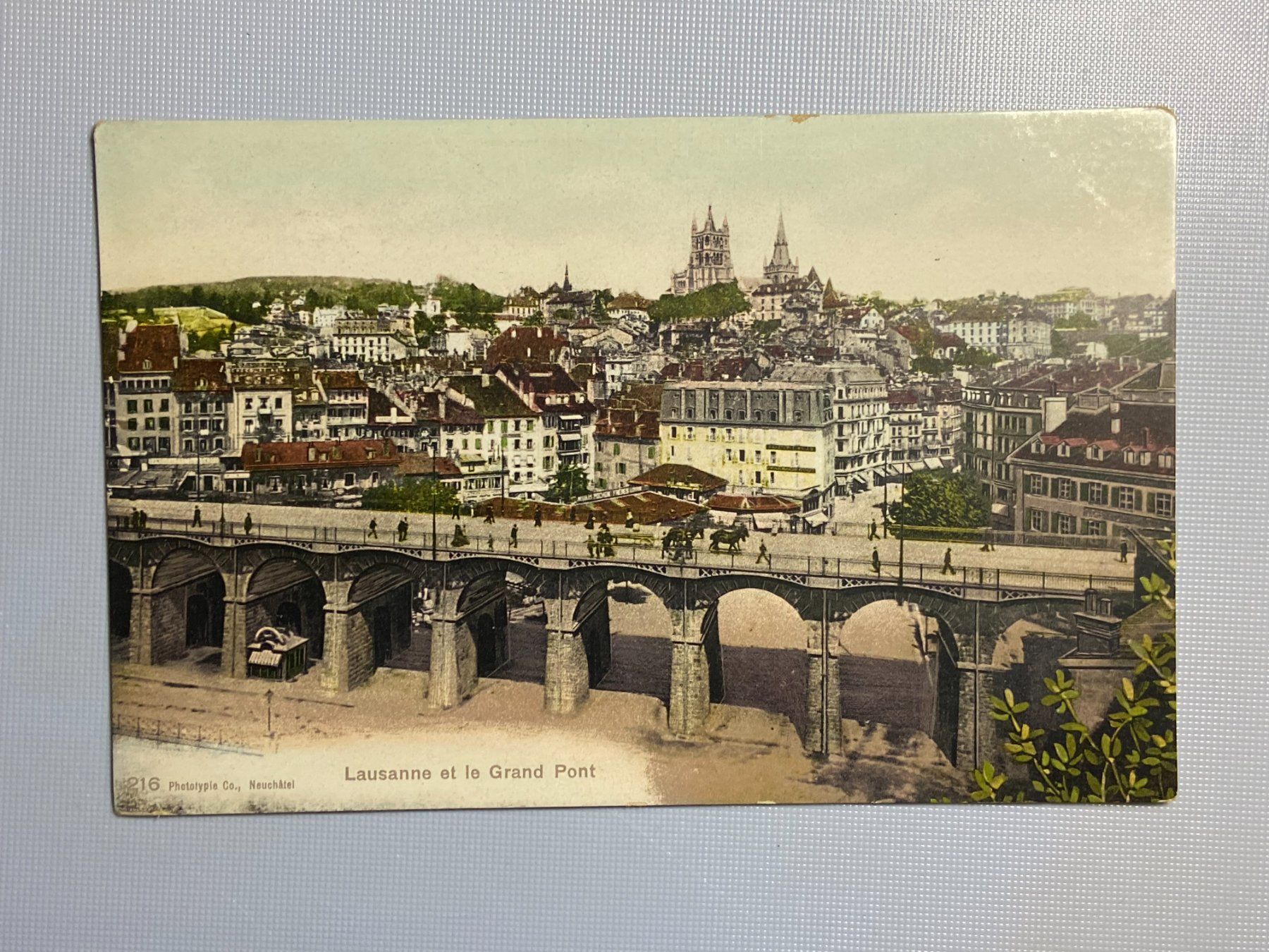 Cartoline postali: Lausanne et le Grand Pont – Usato da Steg VS venduto da danwer74