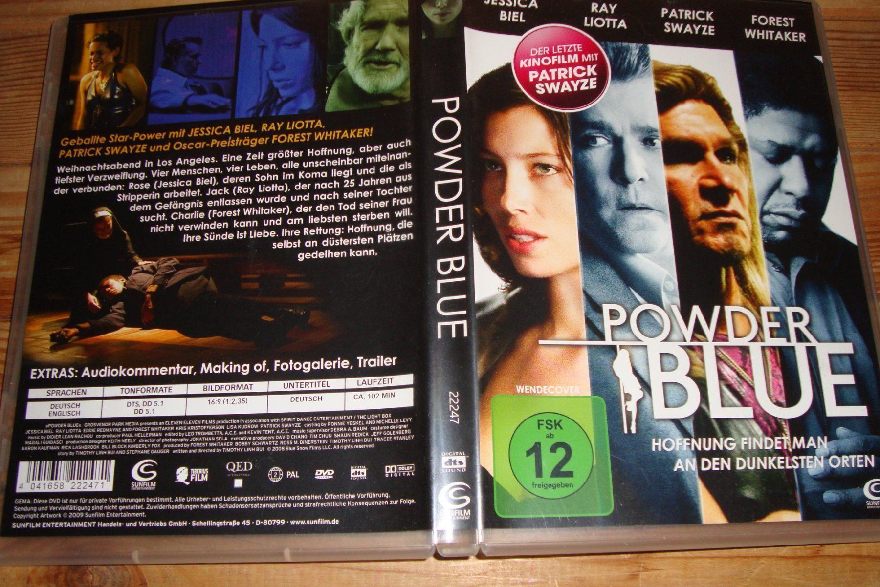Tutti i DVDs: DVD POWDER BLUE - PATRICK SWAYZE - WHITAKER – Usato da Bern venduto da carola31