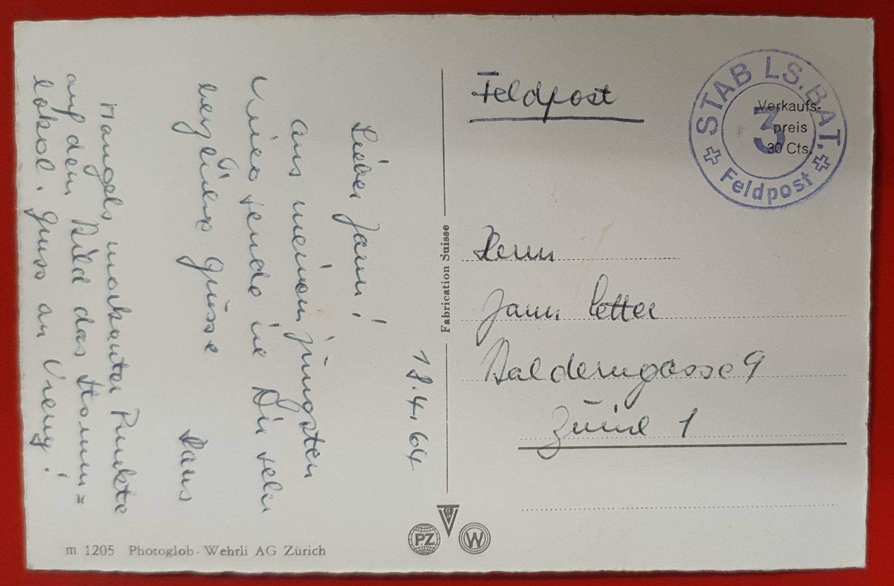 Cartoline postali: Affoltern am Albis 1964 - Bahnhofplatz – Usato da Kreuzlingen venduto da Rschweiz1 1