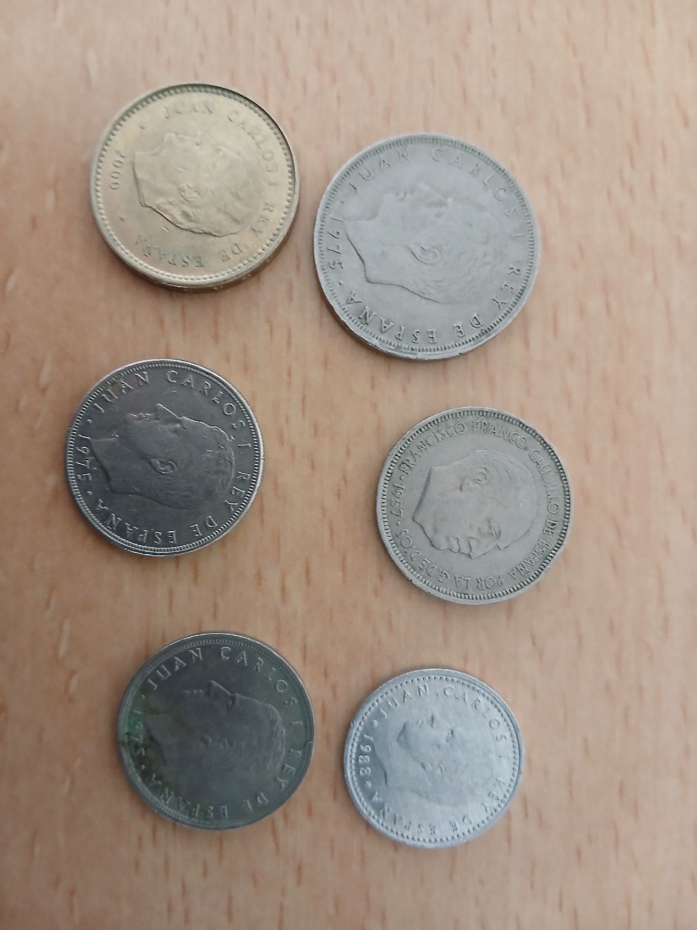 Alle Münzen: Spanien Münzen Konvolut 6 Stück – Gebraucht aus Langrickenbach von Davy_Jones 1