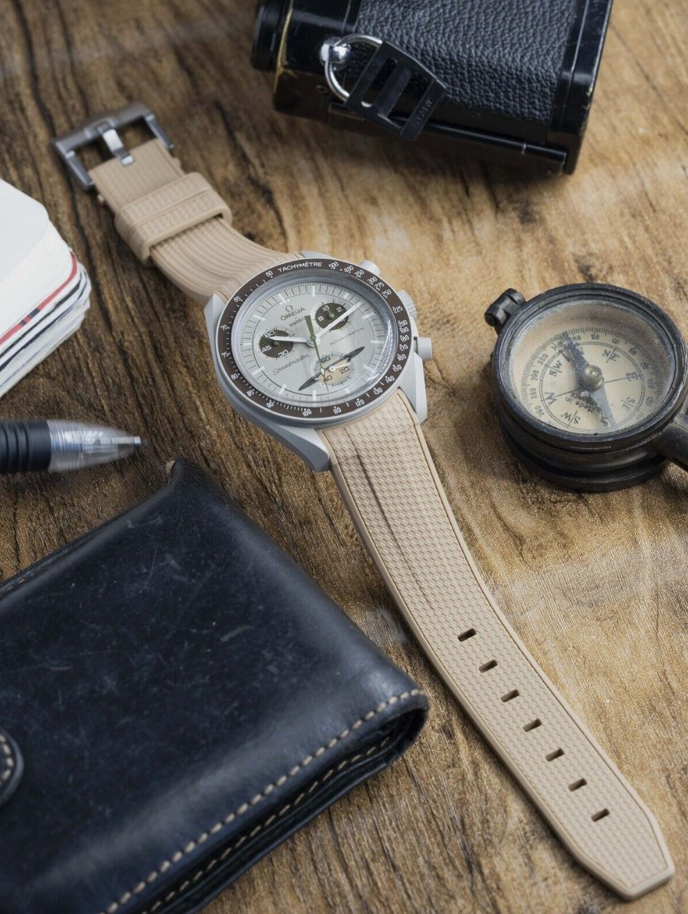 Swatch Bracciali & Braccialetti: MoonSwatch Armband in Mosaic Brown mit Tools – Nuovo e nell'imballaggio originale da Niederhasli venduto da mic_5w6k 1