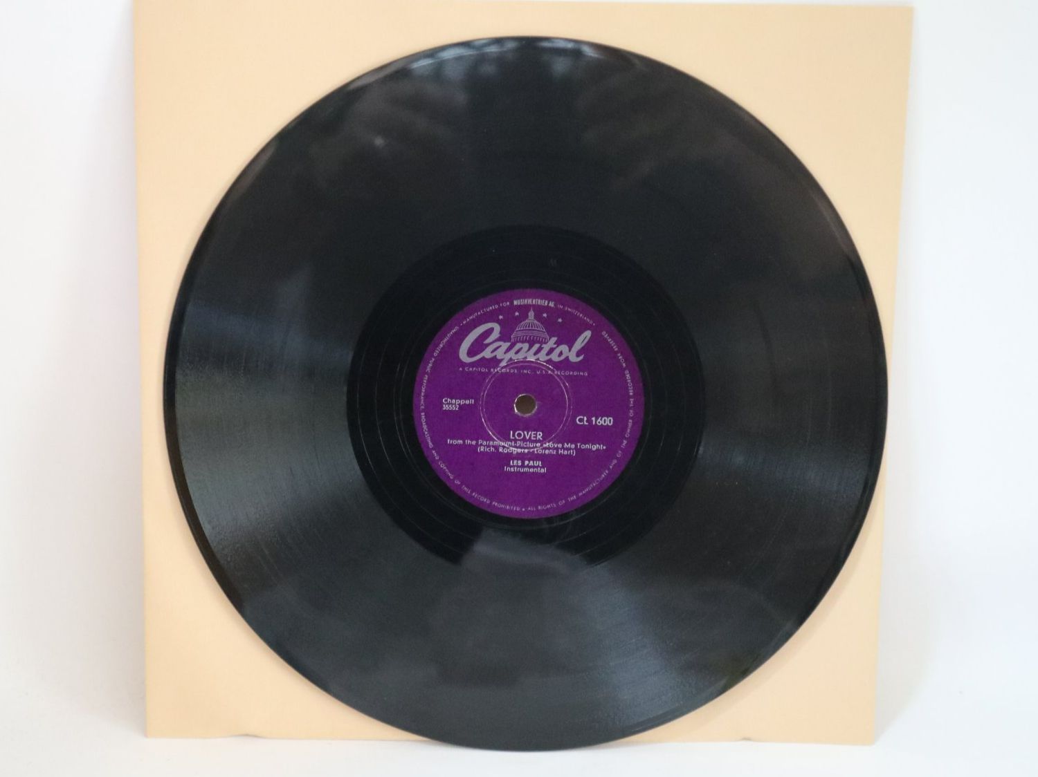 Dischi in vinile: Schellack Les Paul Brazil / Lover Schallplatte – Usato da Eschenbach SG venduto da Astalavista 3