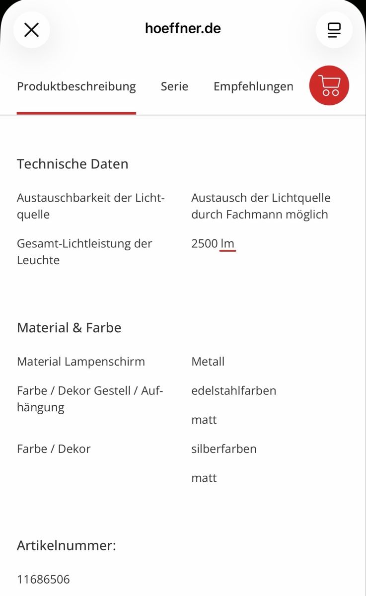 Lampadari & plafoniere: Deckenleuchte Metall LED dimmbar 41cm Durchmesser 3000K  – Usato da Teufen AR venduto da arz_yjz9 5