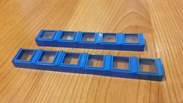 11 LEGO Eisenbahn 12V seltene Fenster blau