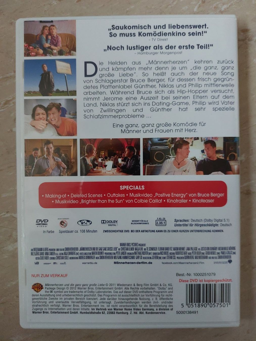 Alle DVDs: DVD Männerherzen – Gebraucht aus Schönengrund von ThuleA 1