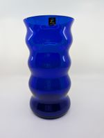 Marc Aurel Echtkristall Vase blau