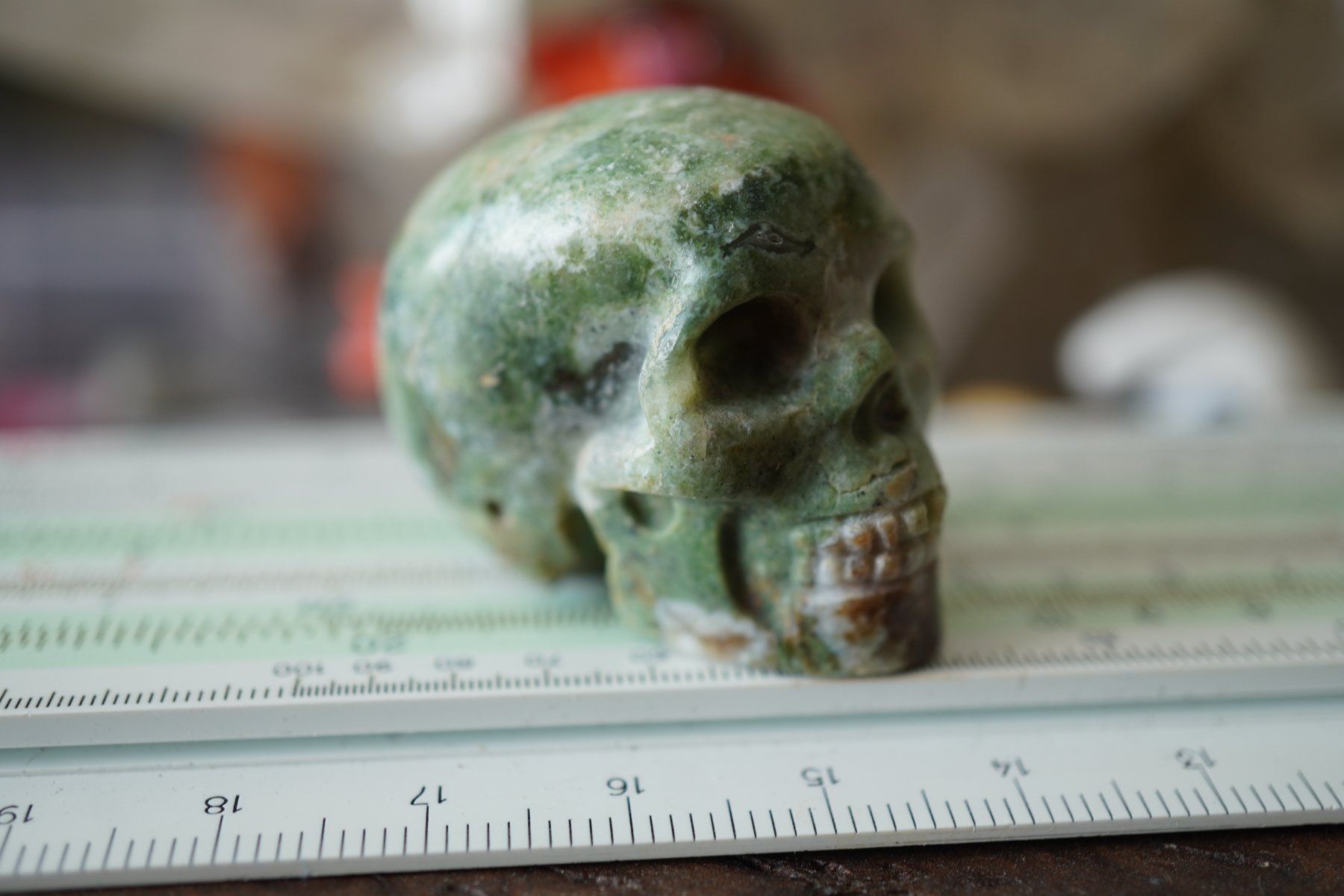 Minerali & Pietre curative: Variscit    Skull  Detailliert     "Topstone" – Nuovo e nell'imballaggio originale da Eschenbach SG venduto da topstone 8