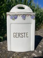 ANTIKE  VORRATSDOSE  PORZELLAN  GERSTE