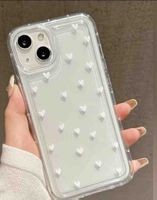 Durchsichtige Hülle mit weissen herzen für IPhone 11