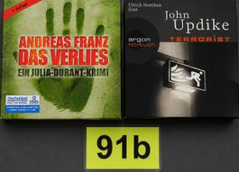 2 Hörbücher Andreas Franz & John Updike, Krimi, Nr. 91b