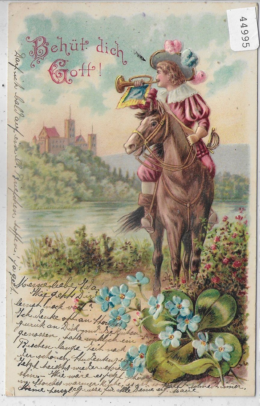 Cartoline postali: Säckingen - Behüt' Dich Gott - Präge-Litho – Usato da Ettingen venduto da Kartenplanet