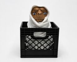 E.T. con cesta nera – decorazione stampata in 3D, 15 cm