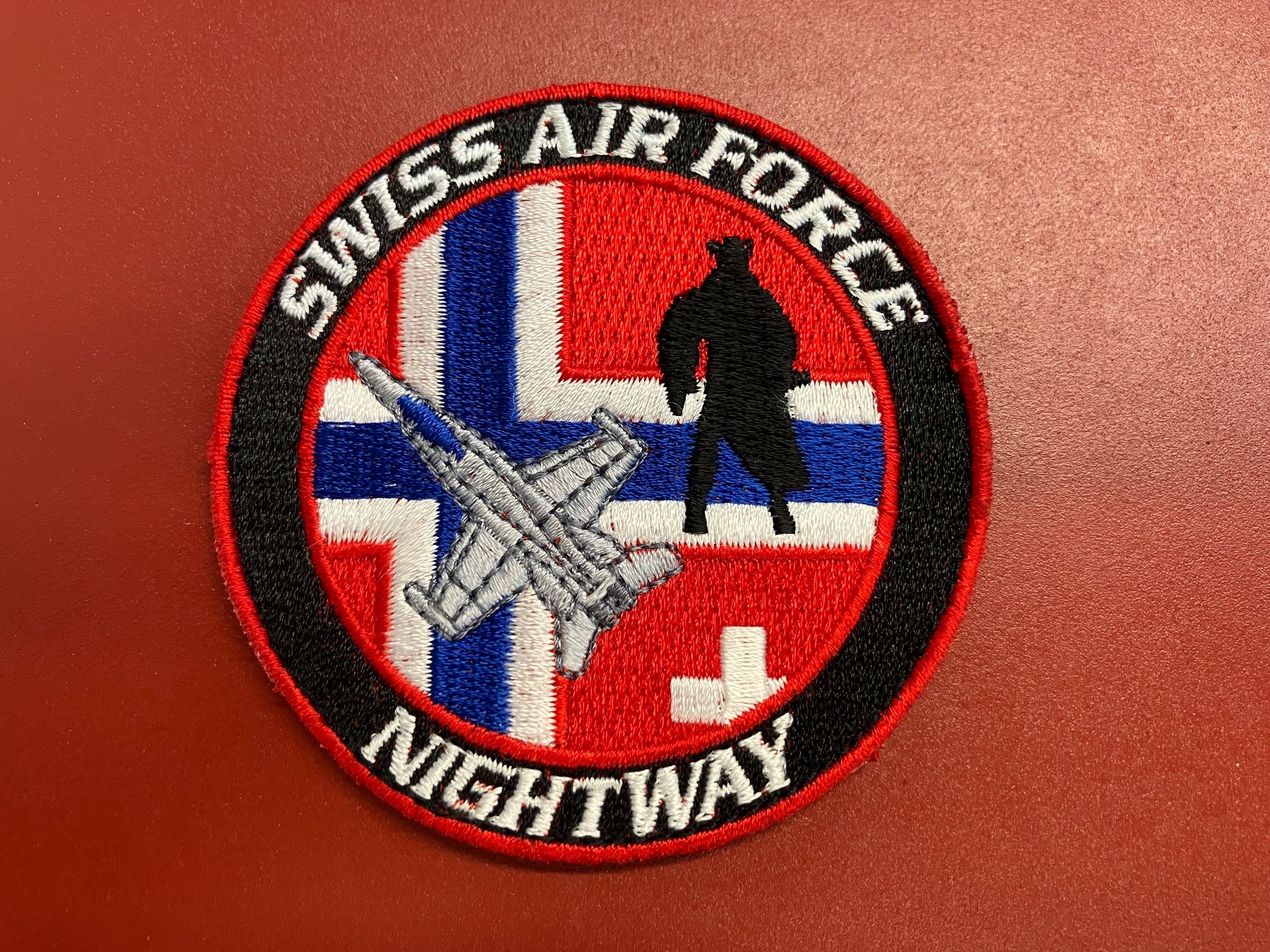 Schweizer Armee Plaketten & Abzeichen: Badge Swiss Air Force "Nightway" – Gebraucht aus Faoug von SANMTE
