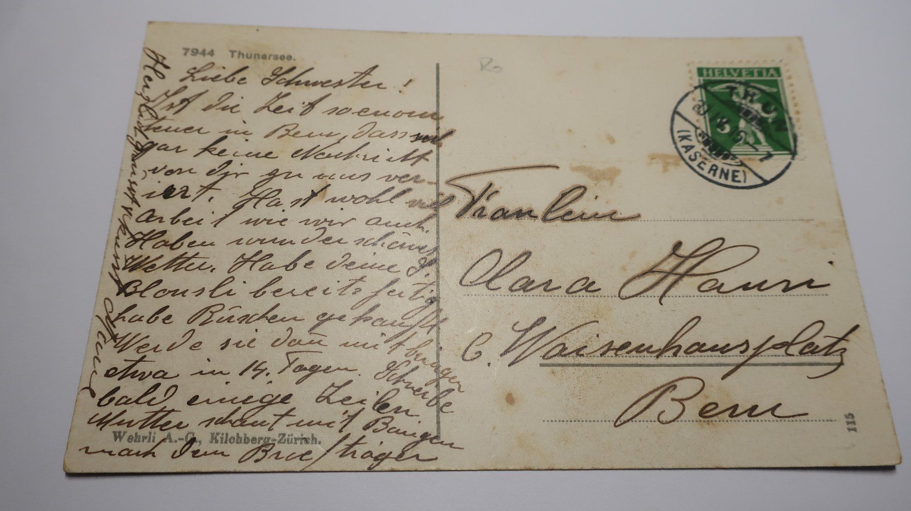 Cartoline postali: Thuner See  Panorama 1915 – Usato da Cormoret venduto da Pascalll2001 5