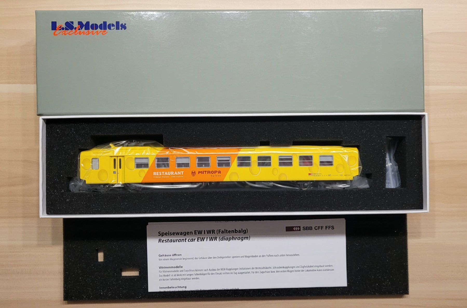 LS Models Trains électriques: LS Models 47265 DC SBB CFF FFS WR Chäs-Express Mitropa – Neuf avec emballage d'origine à Bremgarten AG par Sportivo2007 3