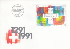 1991 807-10  700 Jahre Eidgenossenschaft FDC