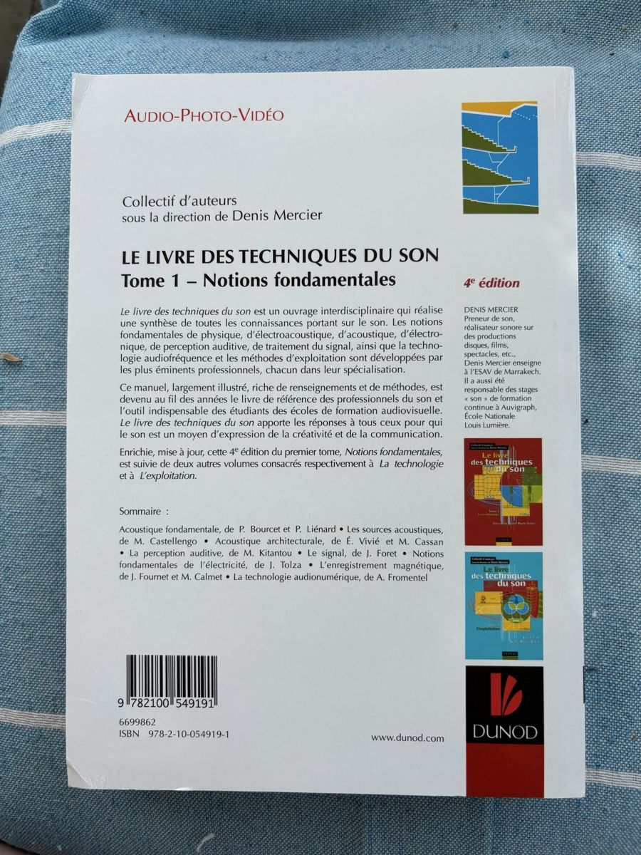 Libri: Le livre des techniques du son – Nuovo (secondo la descrizione) da Moutier venduto da harpagophytum 1