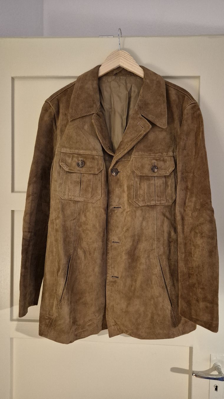 Giacche: Vintage Leder Jacke/ Mantel – Usato da Zürich venduto da Knauelrockerin