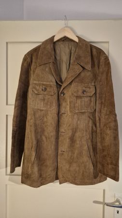Vintage Leder Jacke/ Mantel