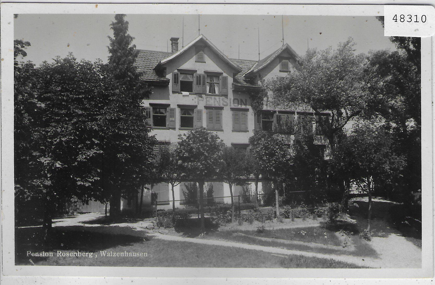 Cartoline postali: Pension Rosenberg - Walzenhausen – Usato da Ettingen venduto da Kartenplanet