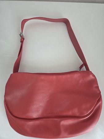 Lamarthe Paris Handtasche Leder Koralle Top Zustand!