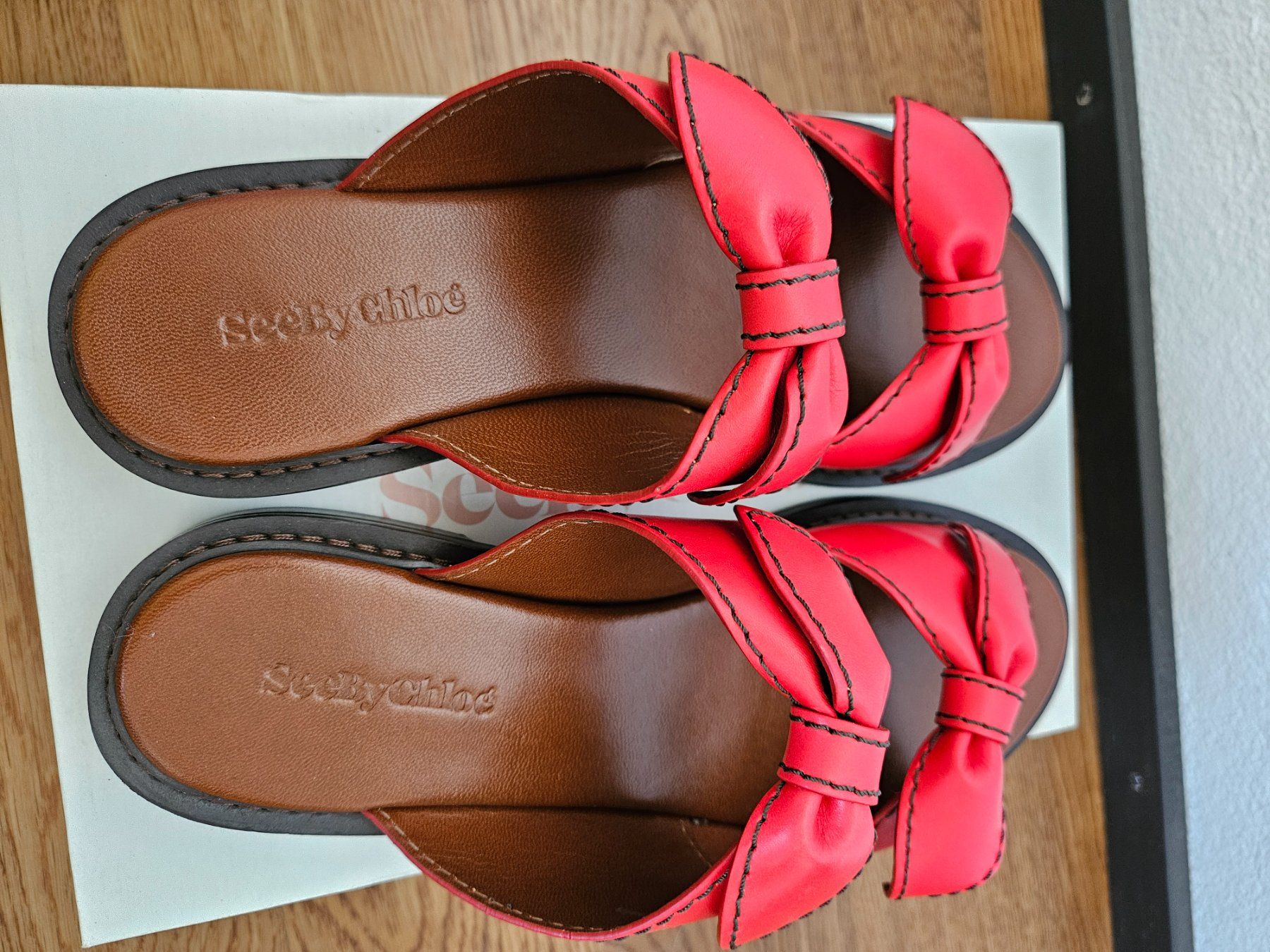 Chloé Scarpe da donna: Schuhe See by Chloe, rot, Leder, neu – Nuovo e nell'imballaggio originale da Zuchwil venduto da ger_ws6t 5