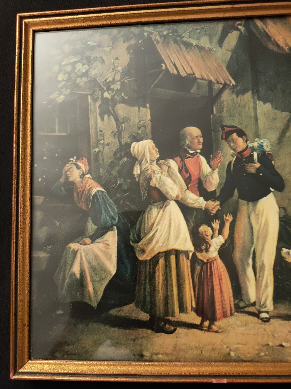 Foto & Immagini: Antikes Bild - Ländliche Szene – Usato da Gipf-Oberfrick venduto da minini 3