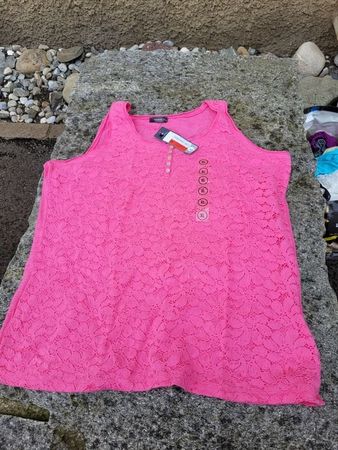 top rose dentelle anglaise T 46