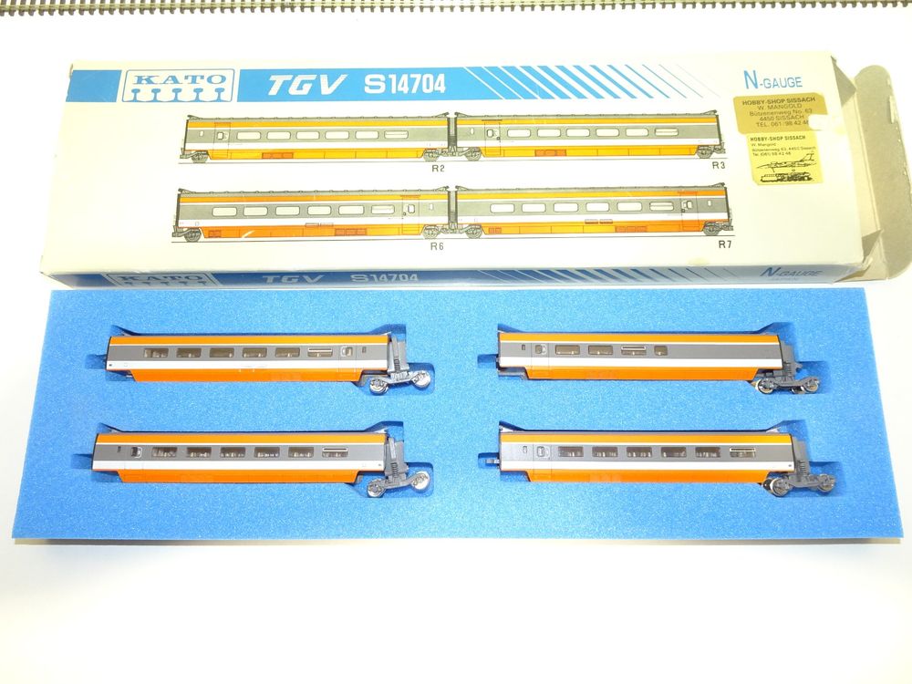 KATO TGV Set 4-Teilig Zwischenwagen Spur N S14704 | Kaufen Auf Ricardo