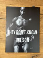 Bild mit Spruch Motiv David Goggins Leinwand 40x60cm