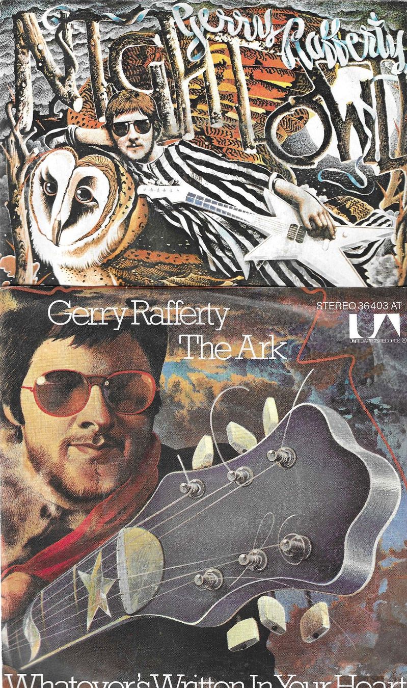 Dischi in vinile: Gerry Rafferty 2 SP's - Night Owl & The Ark – Usato da Savagnier venduto da Ne2065