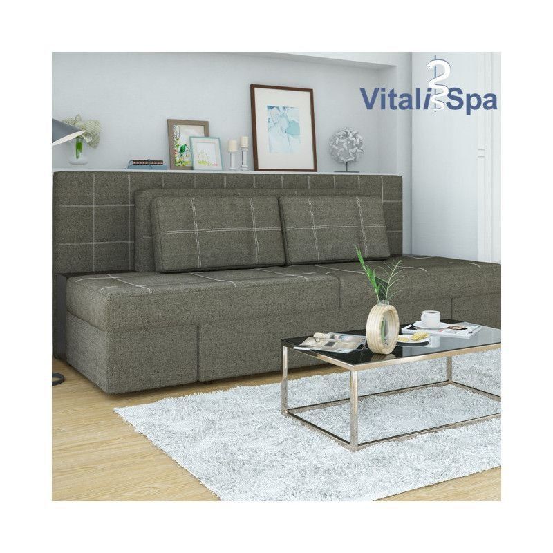 Divani: Sofa Dreisitzer mit Schlaffunktion - Grau/Anthrazit – Nuovo e nell'imballaggio originale da Wallenwil venduto da toesstal-vertrieb