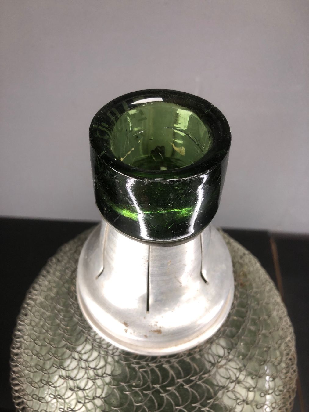 Accessori: Grosse Weinflasche, Weinballon, Mostflasche mit Gitternetz – Usato da Laufenburg venduto da industrial-silence 7