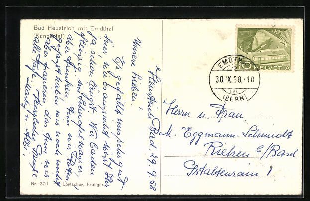 Cartoline postali: Bad Heustrich, Hotel mit Emdthal im Kand – Usato da Berlin venduto da bartko-reher 1
