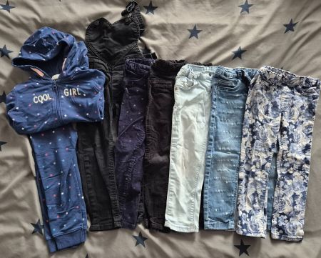 Mädchen Kleiderpaket: Hosen, Trainer Gr.98