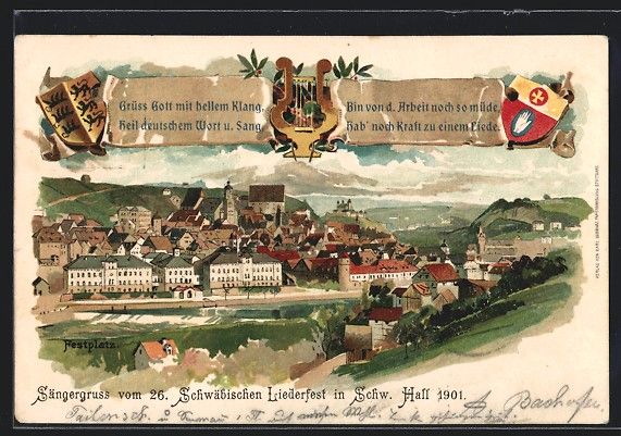 Cancelleria postale: Litho Ganzsache Württemberg PP11C48: Sc – Usato da Berlin venduto da bartko-reher