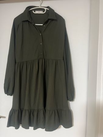 Damenkleid Mango Khaki,