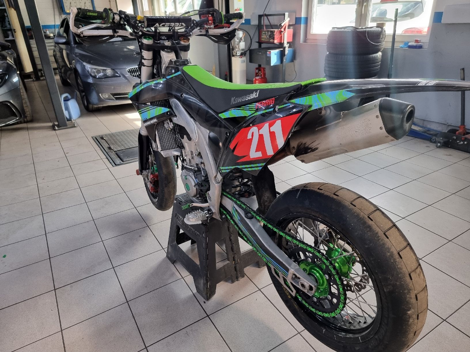 Kawasaki Route: Kawasaki Kx450f Supermoto 2017 – D'occasion à Worben par Liviogeelhaar 3