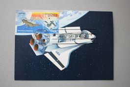 Bildpostkarte Space Shuttle ESA First Day of Issue 1981