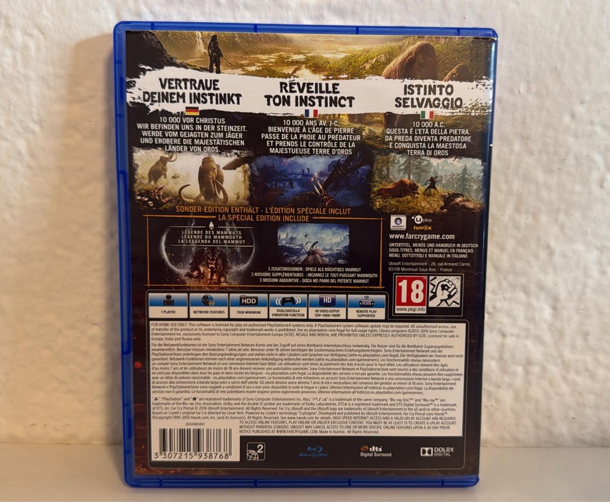 Sony Spiele: Far Cry Primal: Special Edition - PS4/PS5 Game - Excellent! – Gebraucht aus Ehrendingen von bubulence 1