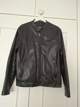 Veste Bata homme en cuir noir – Taille L