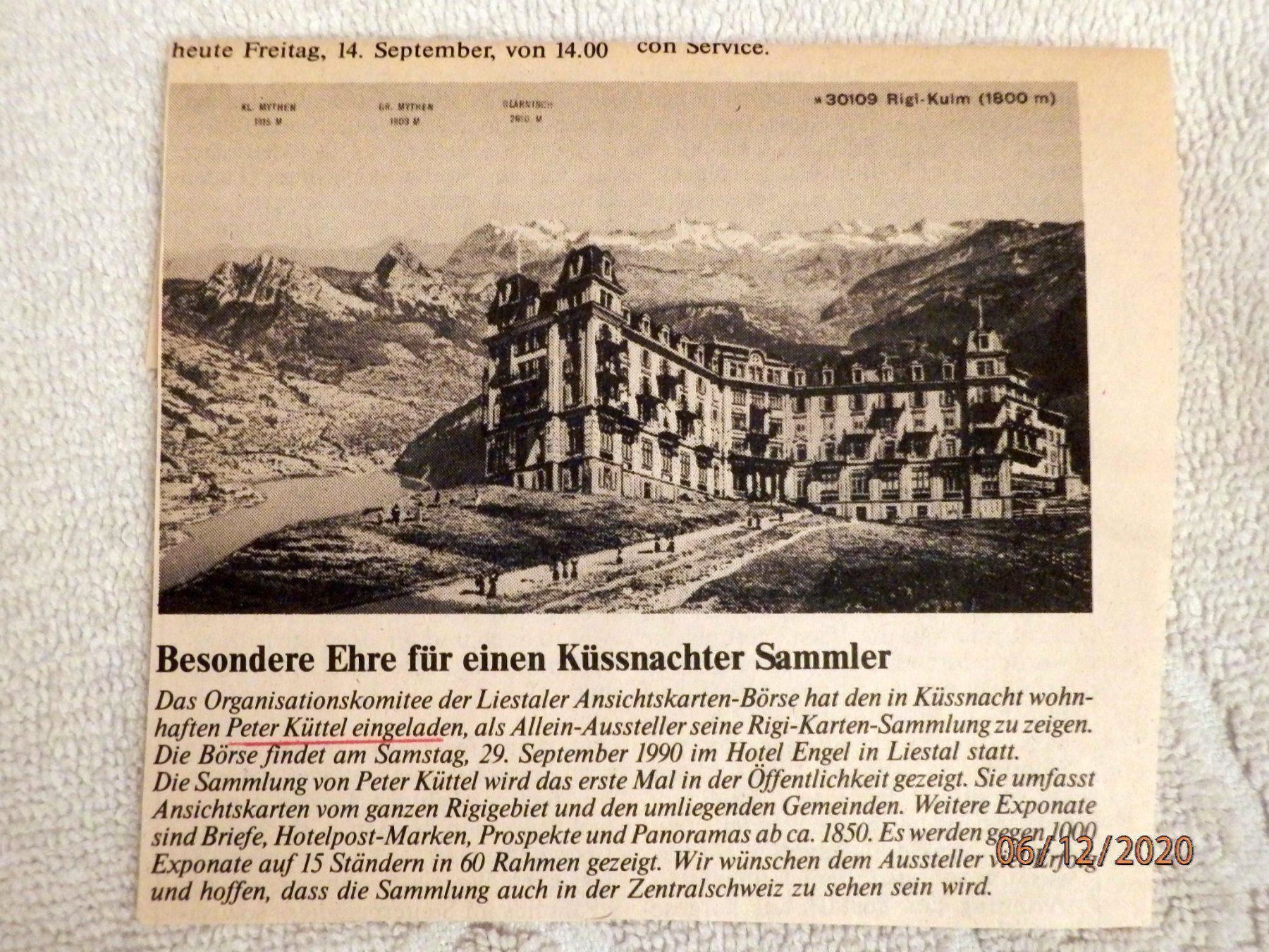 Cartoline postali: AK, Fotolitho, Rigi-Kulm Nr.4419 – Usato da Ueberstorf venduto da dinbau 3