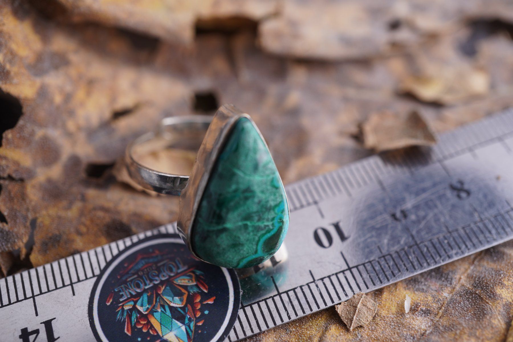 Minerali & Pietre curative: Chrysokohl    Variable Grösse   Ring   – Räumung  ab 1.- – Nuovo (secondo la descrizione) da Eschenbach SG venduto da topstone 1