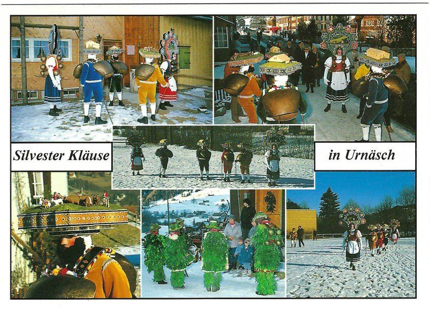 Cartoline postali: AK Urnäsch - Silvesterklause – Usato da Rheinfelden venduto da wil_m7gh