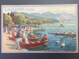 Litho Prospekt Lausanne / Broschüre Lithografie