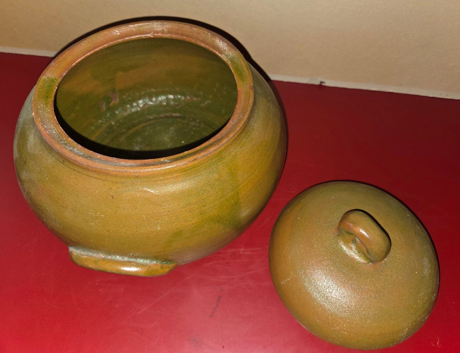 Piatti di portata: Plat en terre cuite émaillée avec couvercle – Nuovo (secondo la descrizione) da Corserey venduto da ded_7fys 3