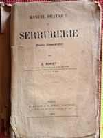 ANCIEN LIVRE SUR LA SERRURERIE